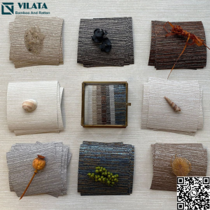 Grasscloth is a natural wallcovering made from woven plant fibers such as jute, seagrass, hemp, arrowroot, or bamboo. It is typically handwoven and backed with paper for easy installation.