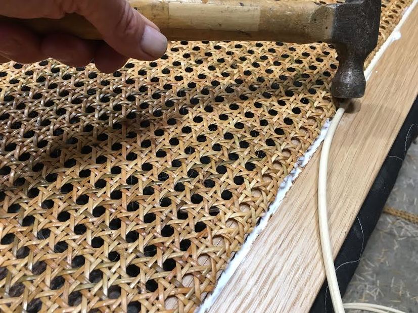 Can you glue rattan to wood?