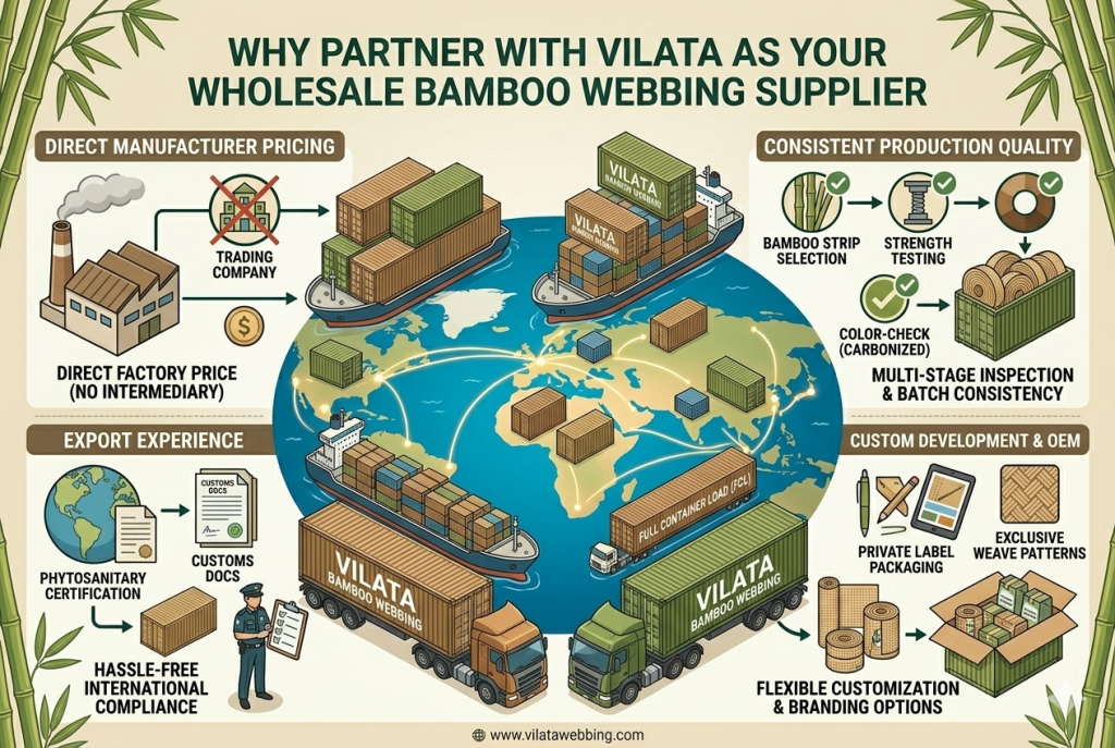 Why Partner With Vilata as Your Wholesale Bamboo Webbing Supplier