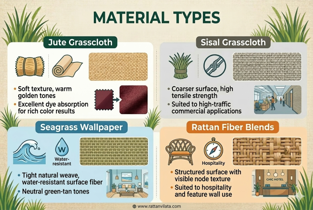 Wholesale Grasscloth Wallpaper Specifications