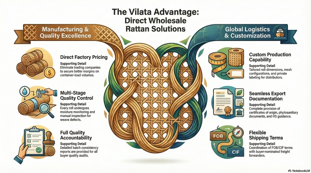 Why Global Buyers Choose Our Wholesale Rattan Cane Webbing