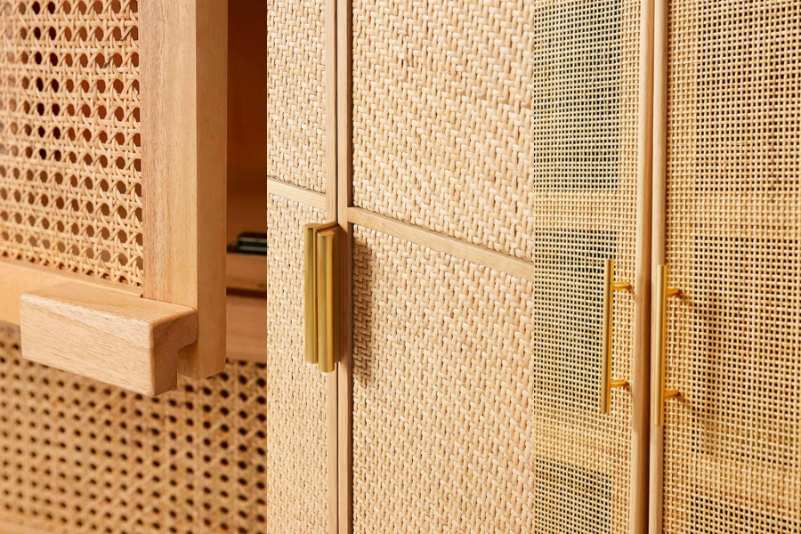 Cane webbing interior design